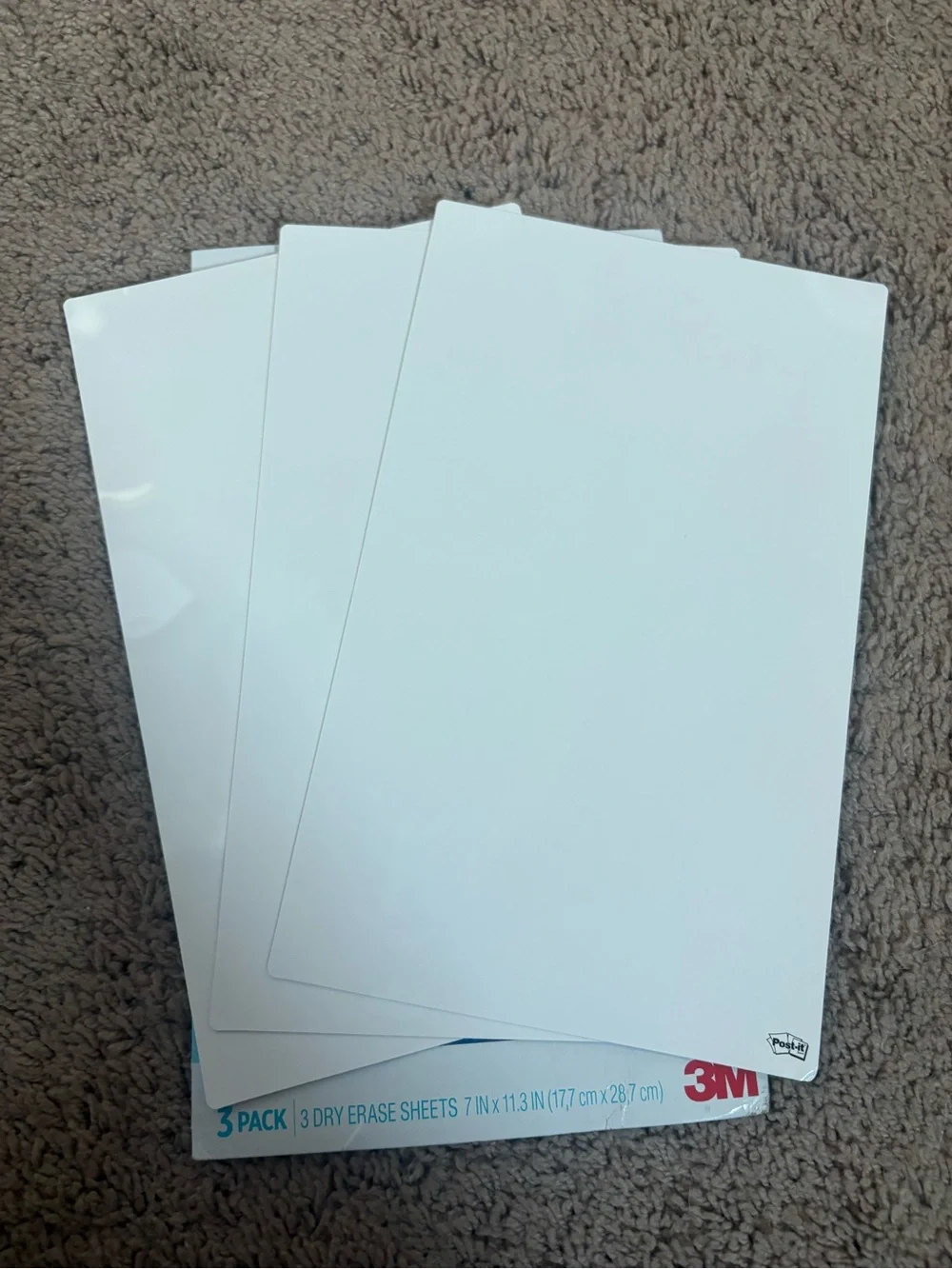 Post-it Blue Dry Erase Sheets (3 Pack)